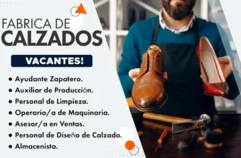 Fabrica de Calzados Busca Personal para Trabajos en Lima